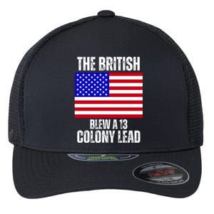 The British Blew A 13 Colony Lead Funny Flexfit Unipanel Trucker Cap