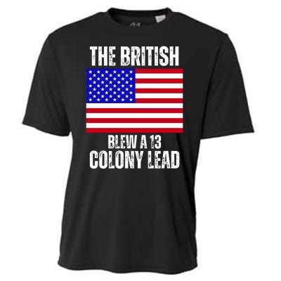 The British Blew A 13 Colony Lead Funny Cooling Performance Crew T-Shirt