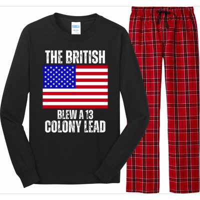 The British Blew A 13 Colony Lead Funny Long Sleeve Pajama Set