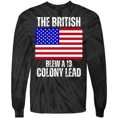 The British Blew A 13 Colony Lead Funny Tie-Dye Long Sleeve Shirt