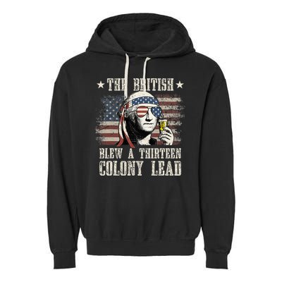 The British Blew A 13 Colony Lead 4th Of July Garment-Dyed Fleece Hoodie