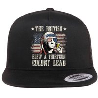 The British Blew A 13 Colony Lead 4th Of July Flat Bill Trucker Hat