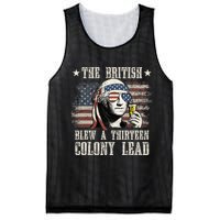 The British Blew A 13 Colony Lead 4th Of July Mesh Reversible Basketball Jersey Tank