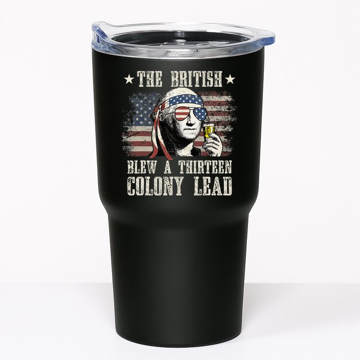 The British Blew A 13 Colony Lead 4th Of July Tumbler
