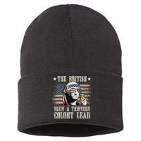 The British Blew A 13 Colony Lead 4th Of July Sustainable Knit Beanie