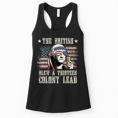 The British Blew A 13 Colony Lead 4th Of July Womens Tank Top