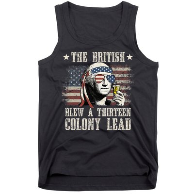 The British Blew A 13 Colony Lead 4th Of July Tank Top