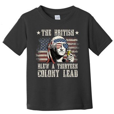 The British Blew A 13 Colony Lead 4th Of July Toddler T-Shirt