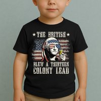 The British Blew A 13 Colony Lead 4th Of July Toddler T-Shirt