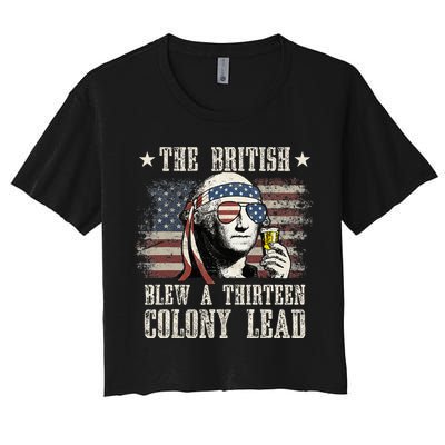 The British Blew A 13 Colony Lead 4th Of July Crop Top