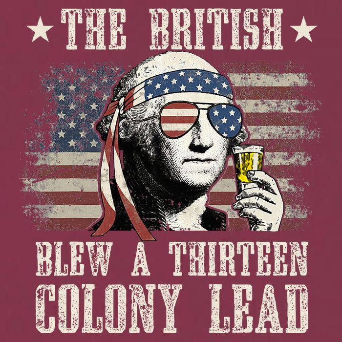 The British Blew A 13 Colony Lead 4th Of July 16oz Travel Tumbler