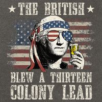 The British Blew A 13 Colony Lead 4th Of July Cotton Canvas Backpack