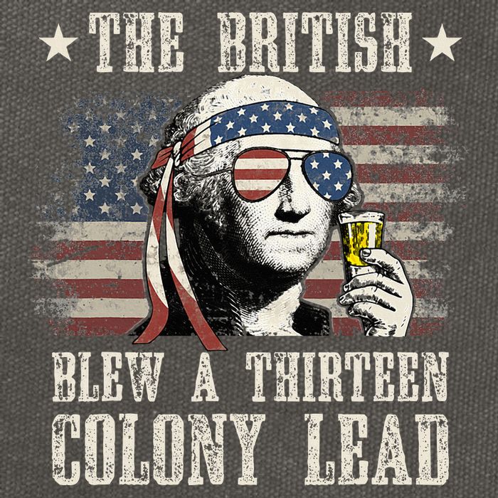 The British Blew A 13 Colony Lead 4th Of July Cotton Canvas Backpack