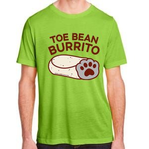 Toe Bean Burrito Funny Cute Cat Puns Toe Beans Adult ChromaSoft Performance T-Shirt