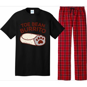 Toe Bean Burrito Funny Cute Cat Puns Toe Beans Pajama Set