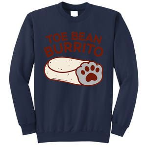 Toe Bean Burrito Funny Cute Cat Puns Toe Beans Sweatshirt