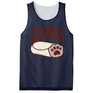 Toe Bean Burrito Funny Cute Cat Puns Toe Beans Mesh Reversible Basketball Jersey Tank