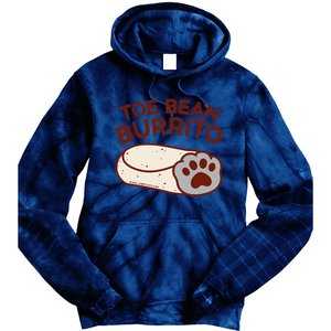 Toe Bean Burrito Funny Cute Cat Puns Toe Beans Tie Dye Hoodie