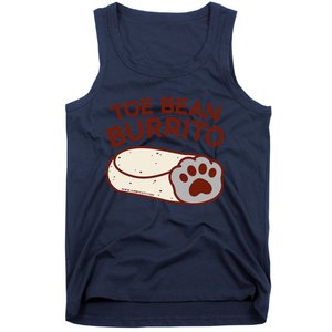 Toe Bean Burrito Funny Cute Cat Puns Toe Beans Tank Top