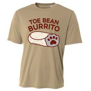 Toe Bean Burrito Funny Cute Cat Puns Toe Beans Cooling Performance Crew T-Shirt