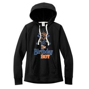 The Birthday Basketball Theme Matching Family Party Gift Women's Fleece Hoodie