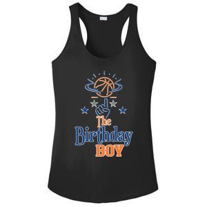 The Birthday Basketball Theme Matching Family Party Gift Ladies PosiCharge Competitor Racerback Tank