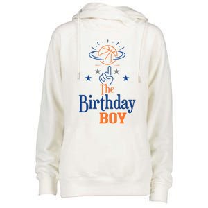 The Birthday Basketball Theme Matching Family Party Gift Womens Funnel Neck Pullover Hood