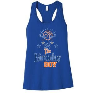 The Birthday Basketball Theme Matching Family Party Gift Women's Racerback Tank