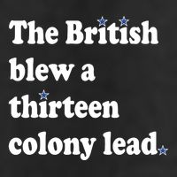 The British Blew A Thirteen Colony Lead 7 Panel Mesh Trucker Snapback Hat