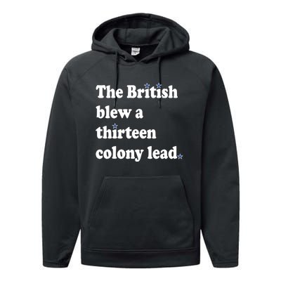 The British Blew A Thirteen Colony Lead Performance Fleece Hoodie