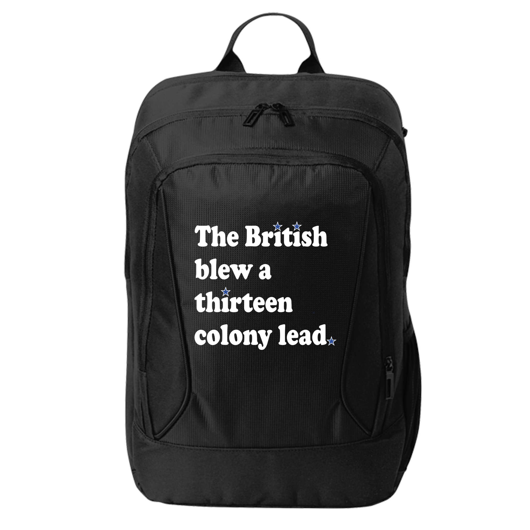 The British Blew A Thirteen Colony Lead City Backpack