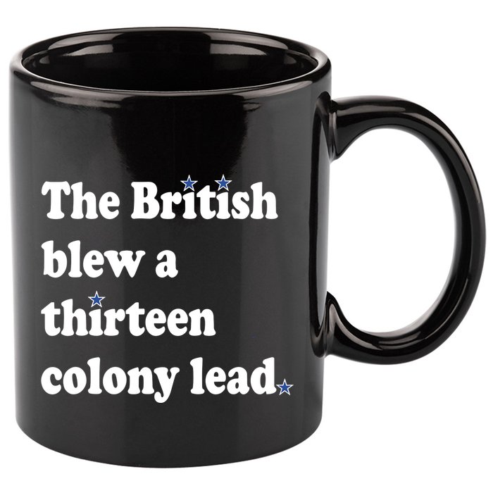 The British Blew A Thirteen Colony Lead 11oz C Handle Ceramic Mug
