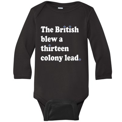 The British Blew A Thirteen Colony Lead Baby Long Sleeve Bodysuit