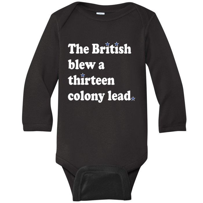 The British Blew A Thirteen Colony Lead Baby Long Sleeve Bodysuit