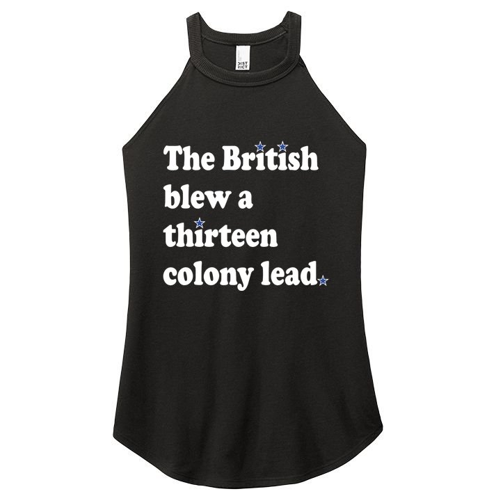The British Blew A Thirteen Colony Lead Women's Perfect Tri Rocker Tank