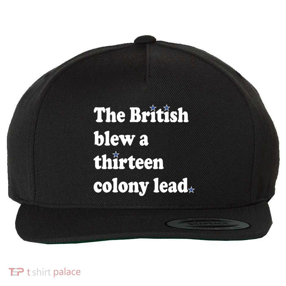 The British Blew A Thirteen Colony Lead Wool Snapback Cap