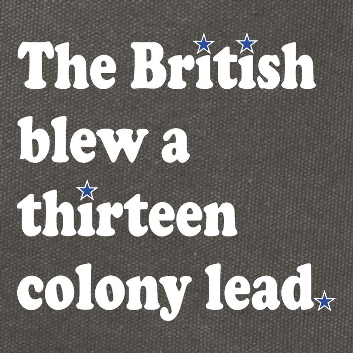 The British Blew A Thirteen Colony Lead Cotton Canvas Backpack