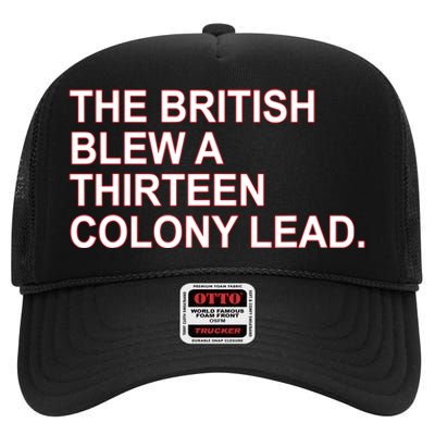 The British Blew A Thirteen Colony Lead High Crown Mesh Back Trucker Hat