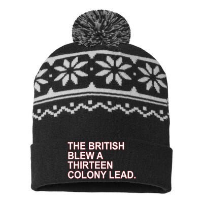 The British Blew A Thirteen Colony Lead USA-Made Snowflake Beanie