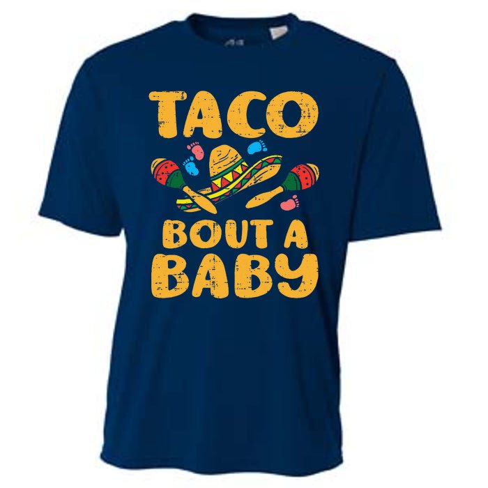 Taco Bout Baby Cinco De Mayo Pregnancy Announcement Reveal Cooling Performance Crew T-Shirt