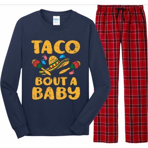 Taco Bout Baby Cinco De Mayo Pregnancy Announcement Reveal Long Sleeve Pajama Set