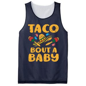 Taco Bout Baby Cinco De Mayo Pregnancy Announcement Reveal Mesh Reversible Basketball Jersey Tank