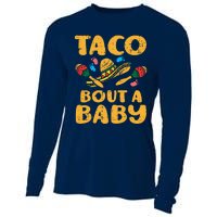 Taco Bout Baby Cinco De Mayo Pregnancy Announcement Reveal Cooling Performance Long Sleeve Crew