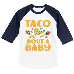 Taco Bout Baby Cinco De Mayo Pregnancy Announcement Reveal Baseball Sleeve Shirt