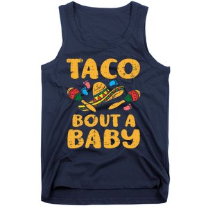 Taco Bout Baby Cinco De Mayo Pregnancy Announcement Reveal Tank Top