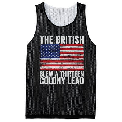 The British Blew A Thirteen Colony Lead Mesh Reversible Basketball Jersey Tank