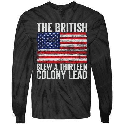 The British Blew A Thirteen Colony Lead Tie-Dye Long Sleeve Shirt