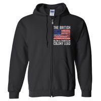 The British Blew A Thirteen Colony Lead Full Zip Hoodie