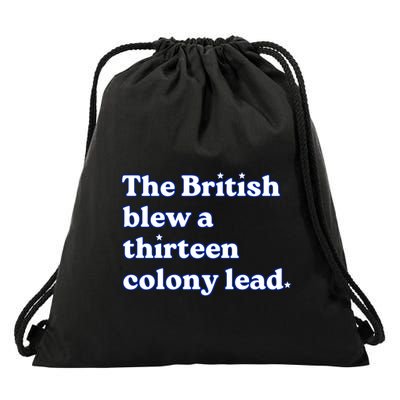 The British Blew A Thirteen Colony Lead Drawstring Bag
