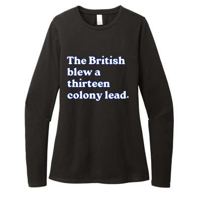 The British Blew A Thirteen Colony Lead Womens CVC Long Sleeve Shirt